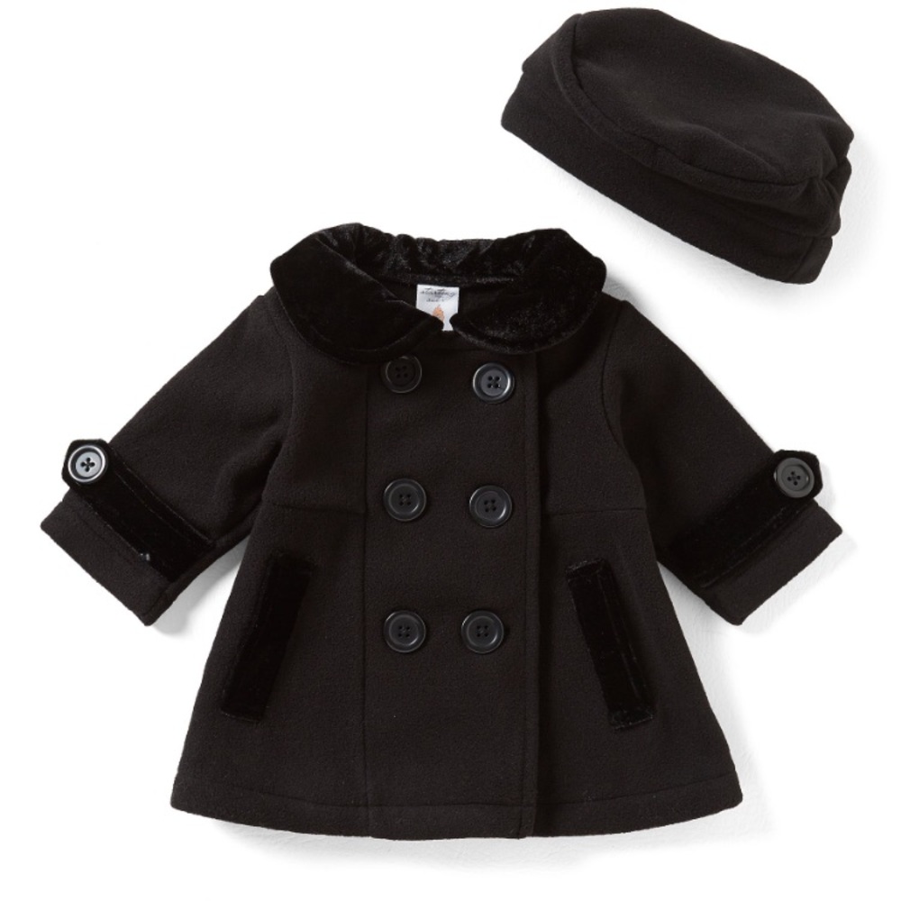 Peacoat Jacket & Matching Hat Set 6 month