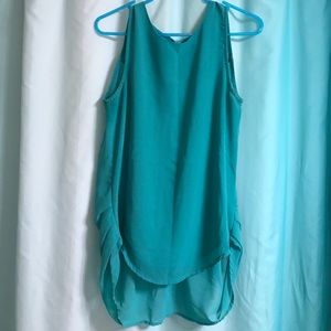 Teal tank top
