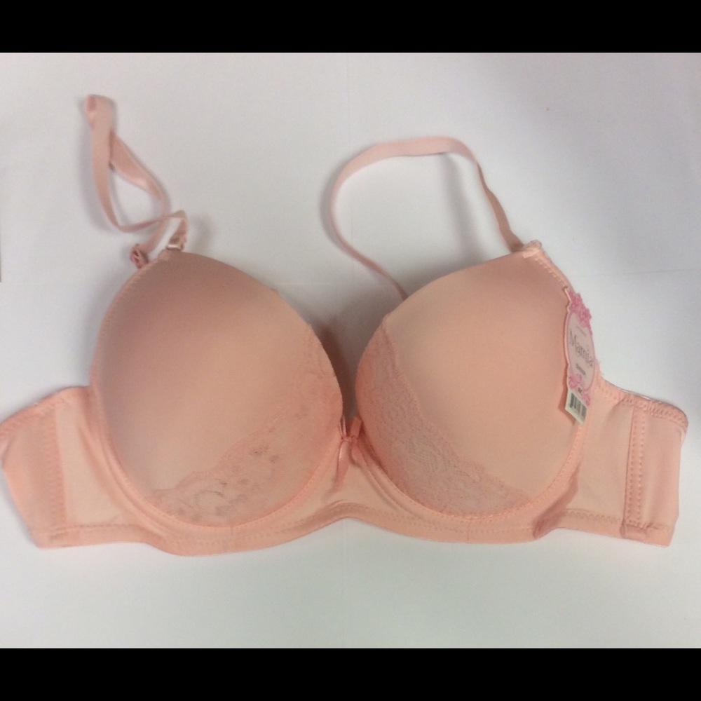 Fancy Lace Underwire Bra Peach NWT