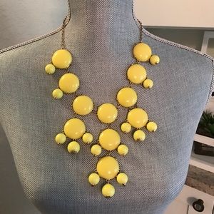 Yellow and gold statement necklace