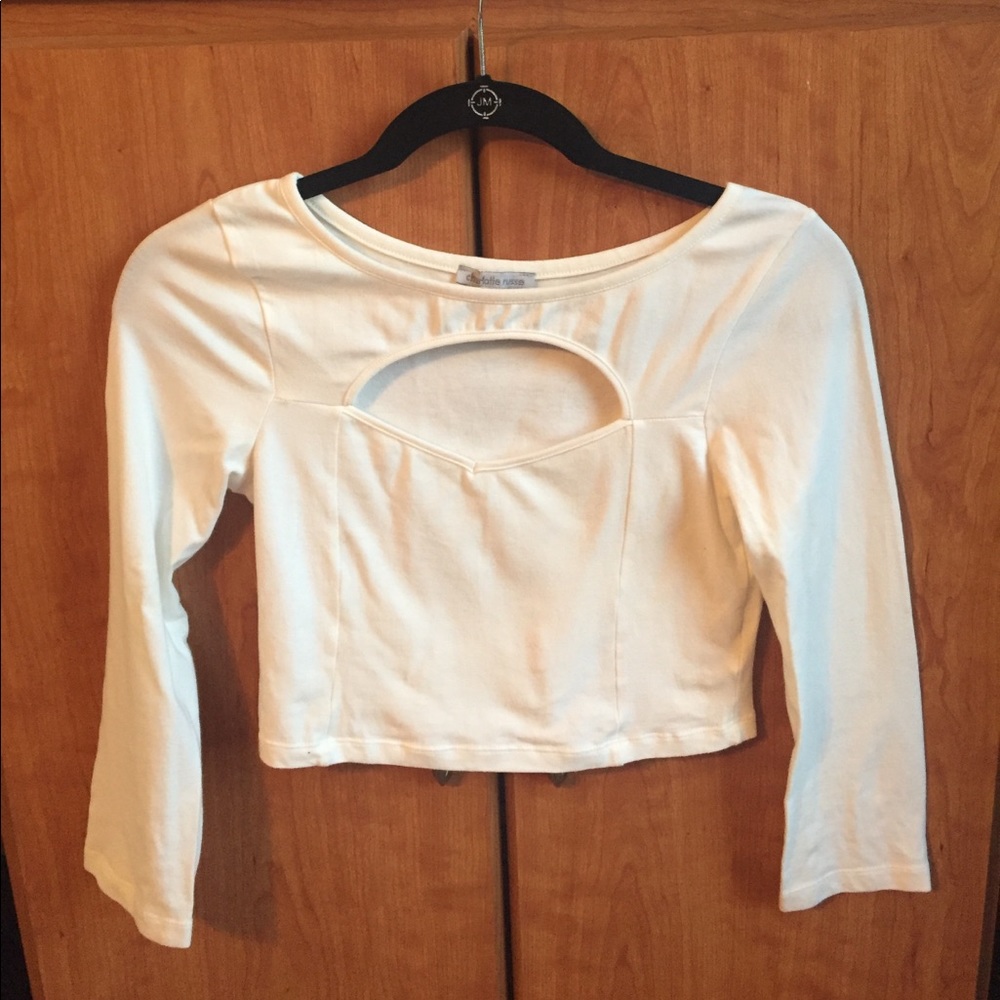 Charlotte Russe White Crop Top