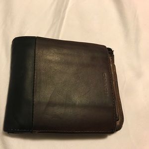 Two tone leather wallet