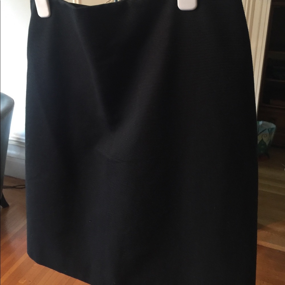 Women's black skirt, knee length