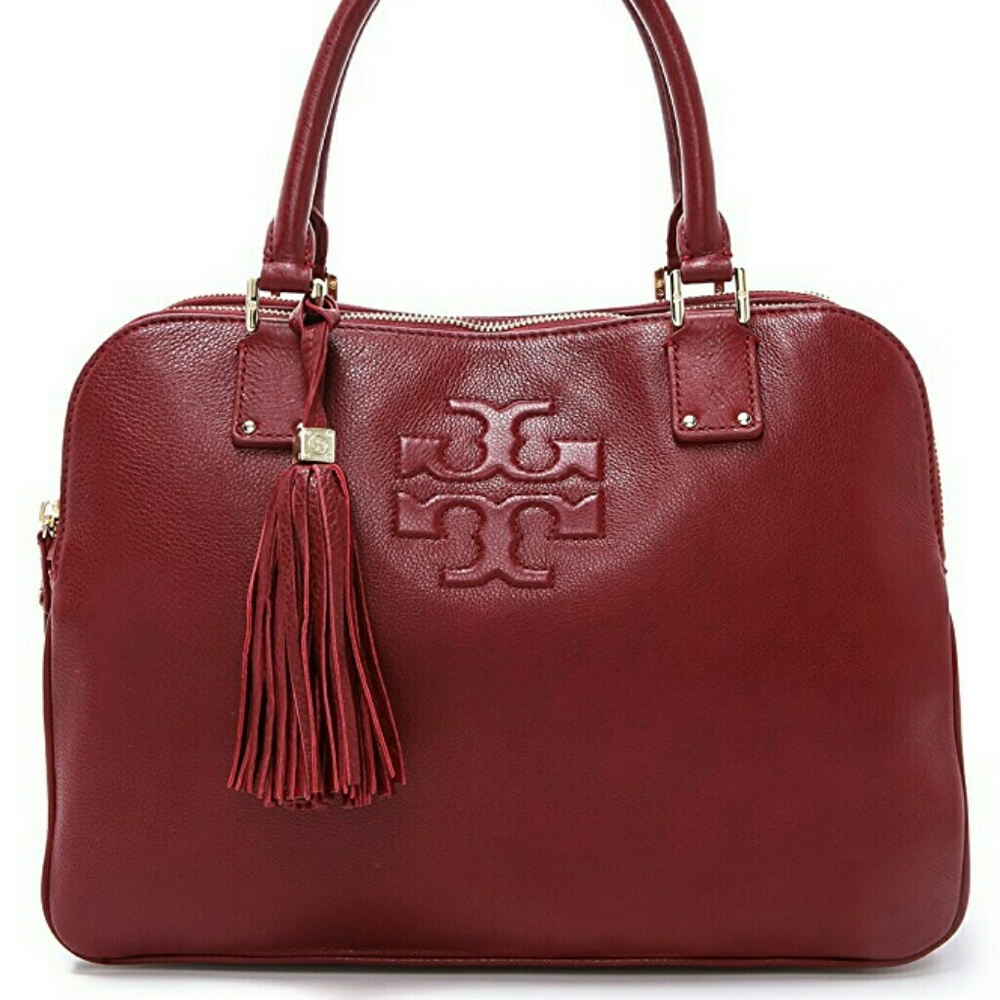 Brand New Tory Burch Dark Cherry Thea satchel