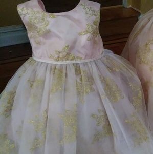 ✨monsoon peach and gold princess dress✨