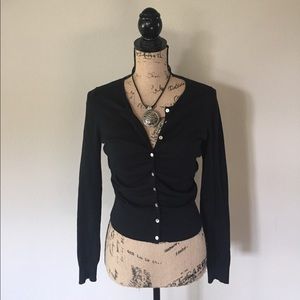 Black button up cardigan