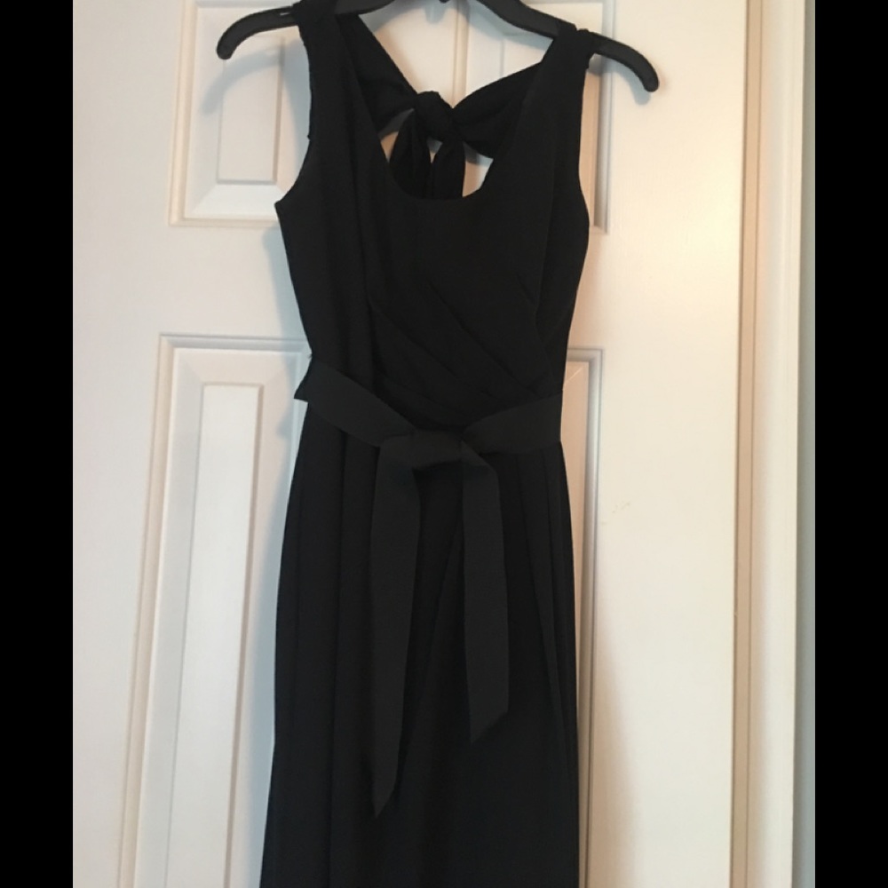 White by Vera Wang Long Black Dress