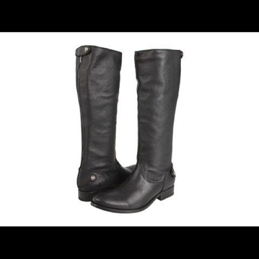 Frye Melissa Button Back Black Good Condition 6