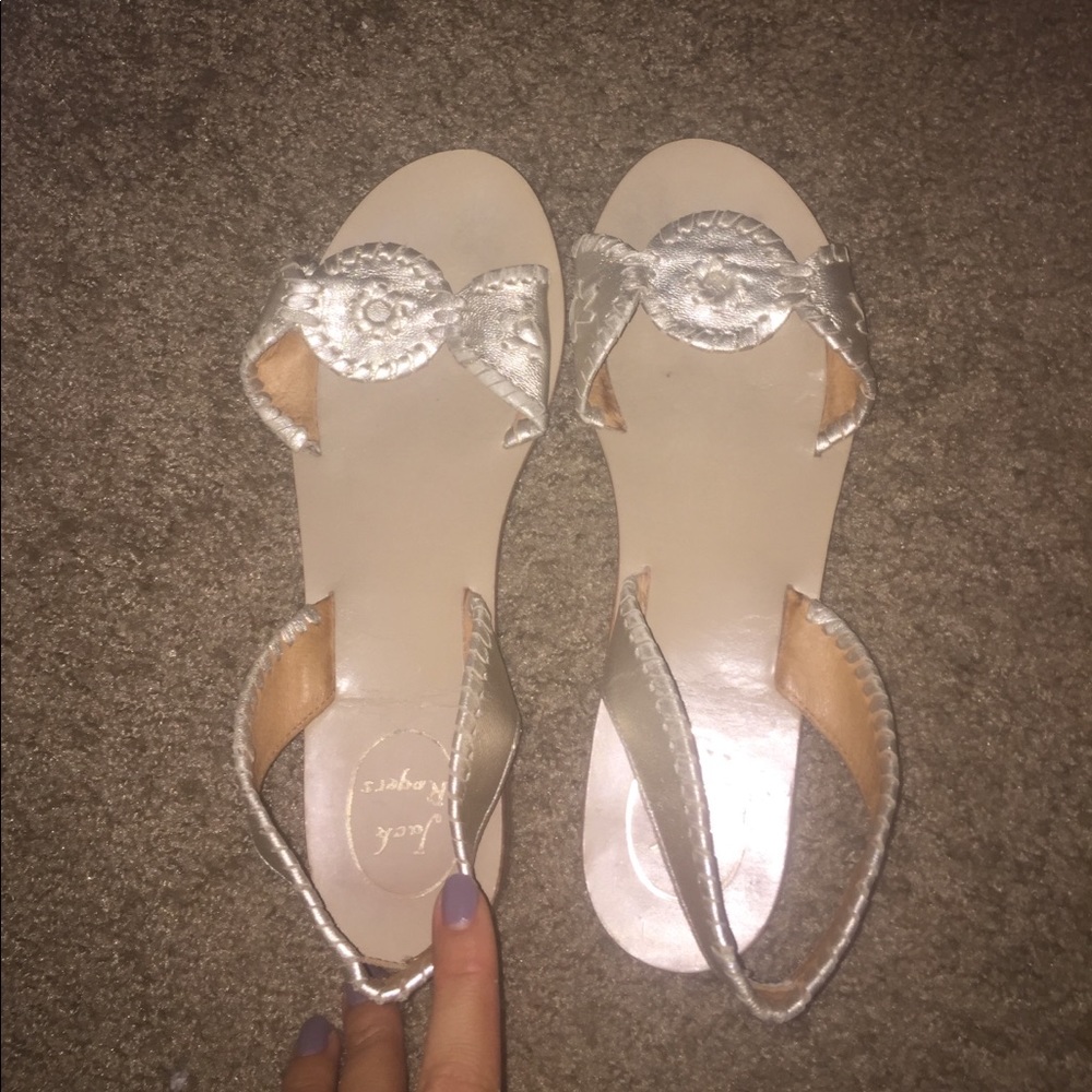 Gold jack rogers sandals