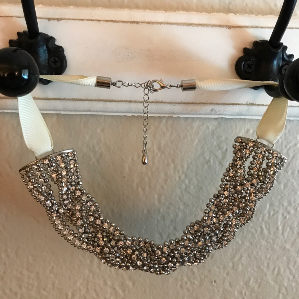 Braided 💎rhinestone💎 statement necklace