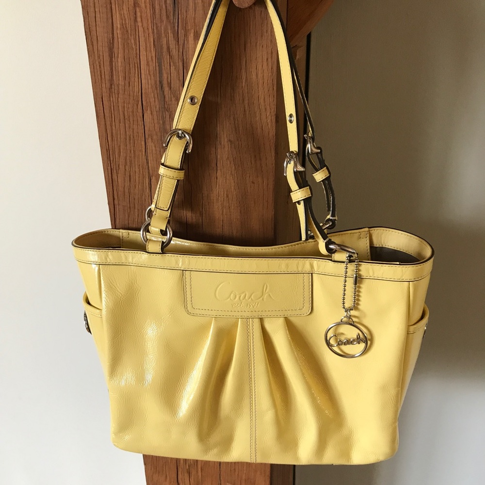 Coach authentic yellow purse