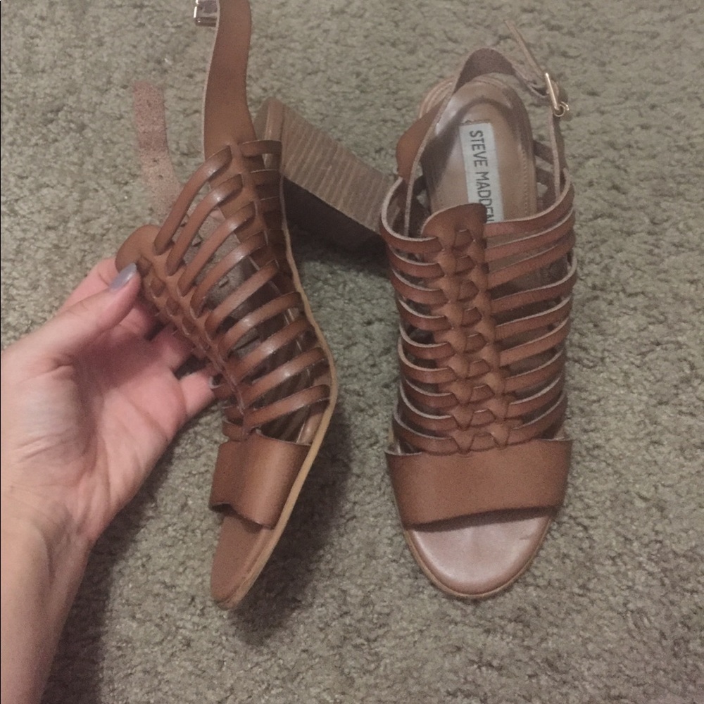 Brown steve madden heels