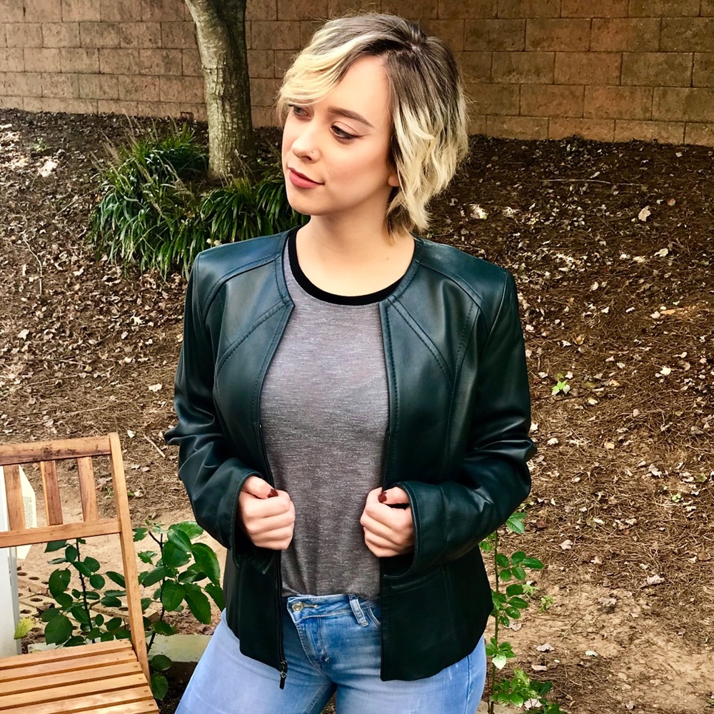 Jones New York Leather Jacket
