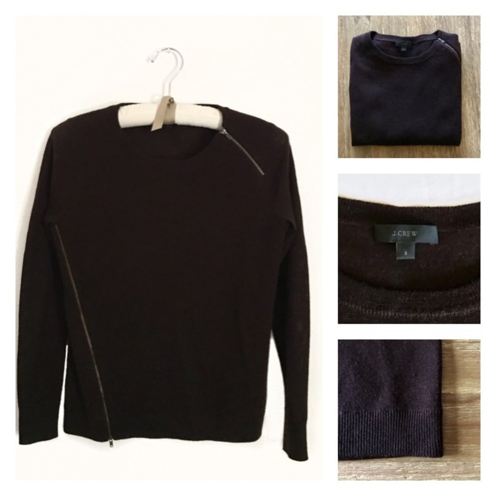 J. Crew Burgundy Merino Wool Sweater