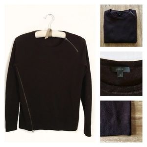 J. Crew Burgundy Merino Wool Sweater