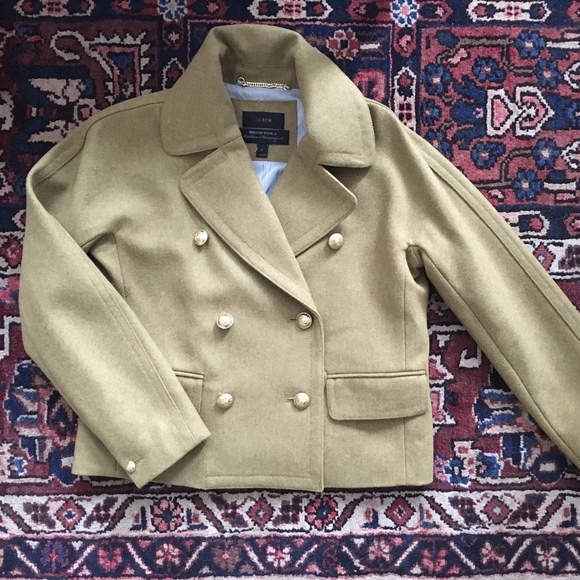 J.Crew Jackets & Blazers - J.Crew Cropped Double-Breasted Peacoat, 2