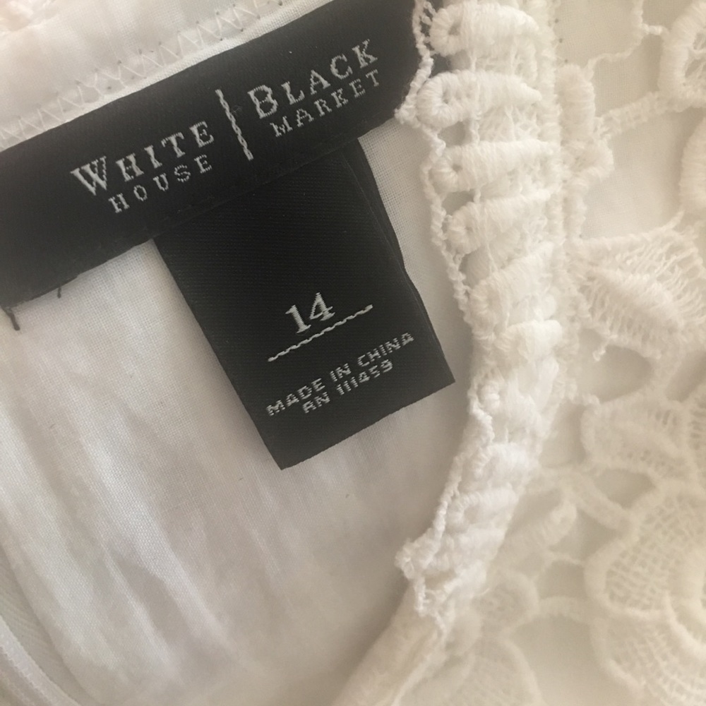 WHBM white lace dress size 14 - Picture 3 of 5