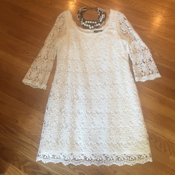 WHBM white lace dress size 14 - Picture 2 of 5