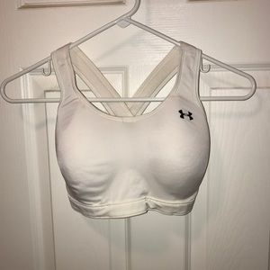 White Under Armour Padded Sports Bra