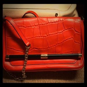 Diane von Furstenberg Martini Croc shoulder bag