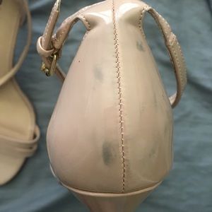 Nordstrom | Shoes | Patent Leather Nude Strap Sandals | Poshmark