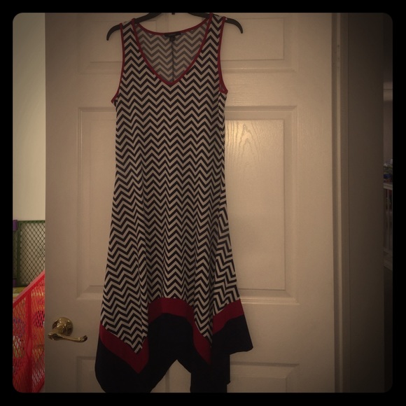 Espresso Chevron Dress - Picture 1 of 4
