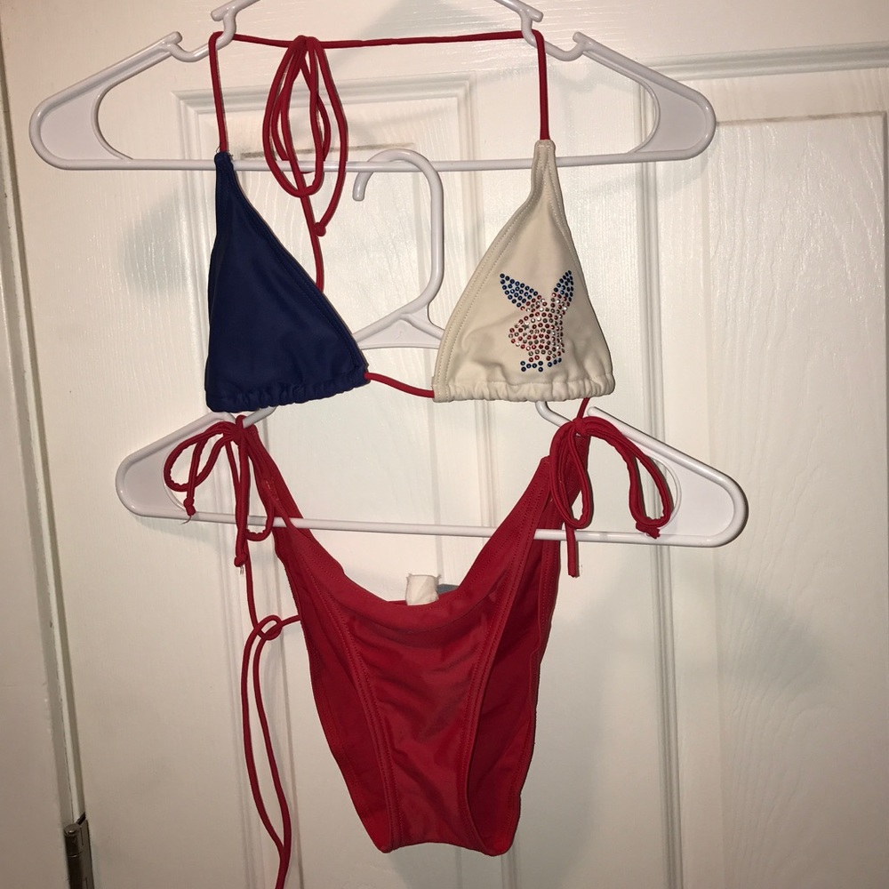 Red White & Blue Playboy Bunny Bikini