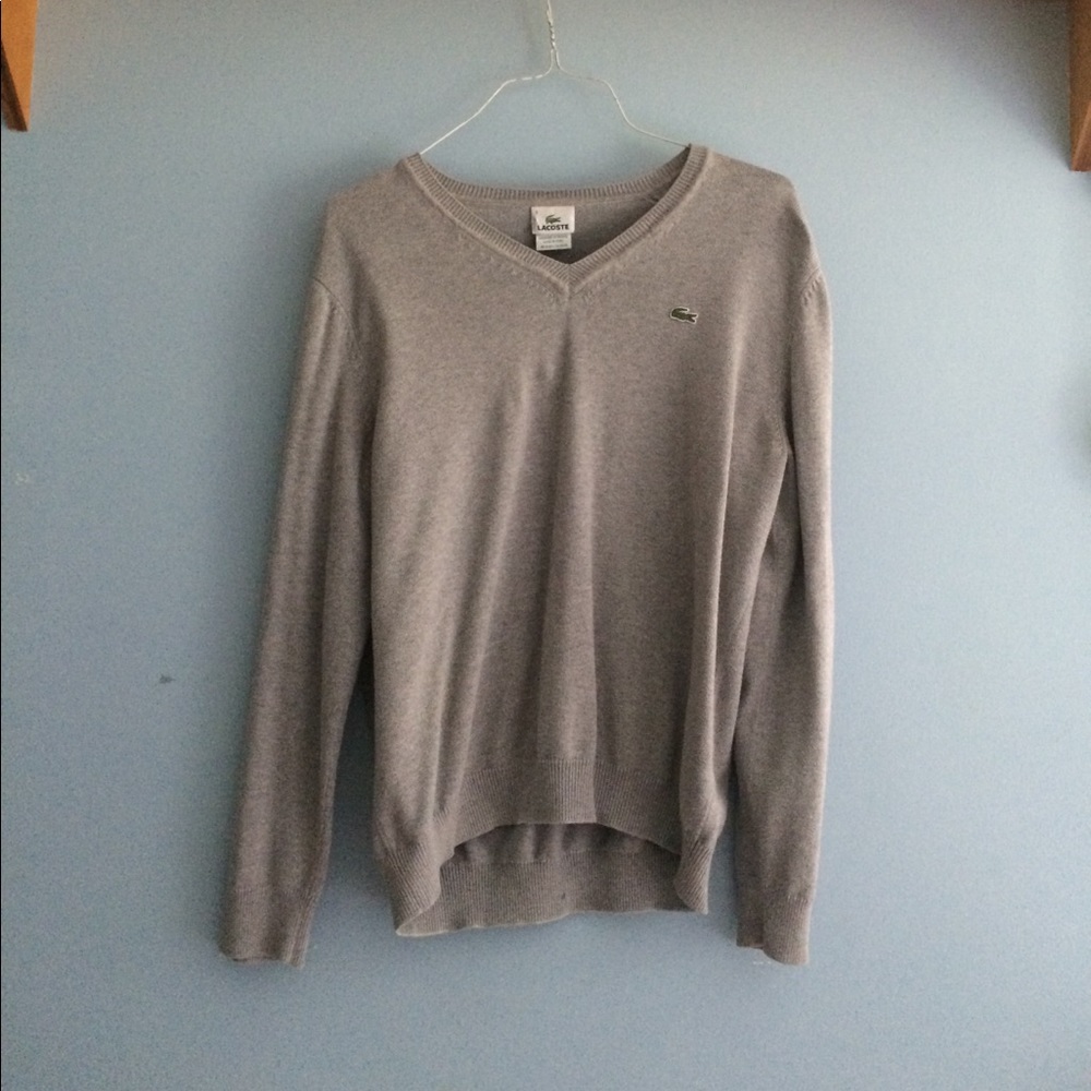 Grey Lacoste Sweater