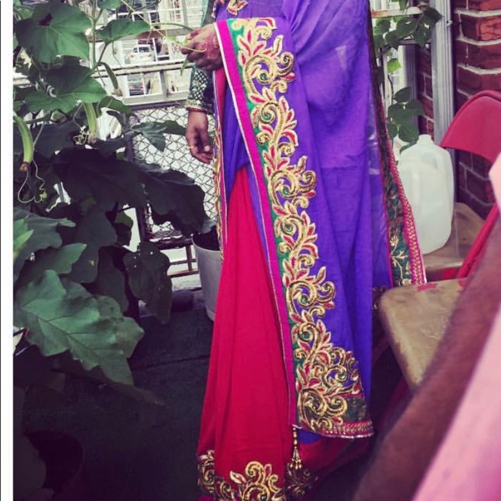 Indian Sari embroidery