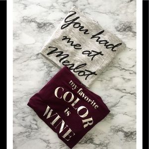 Kohl's Wine Themed T-Shirt Bundle