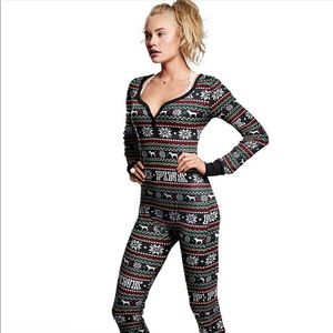 Victoria Secret PINK Christmas onesie!