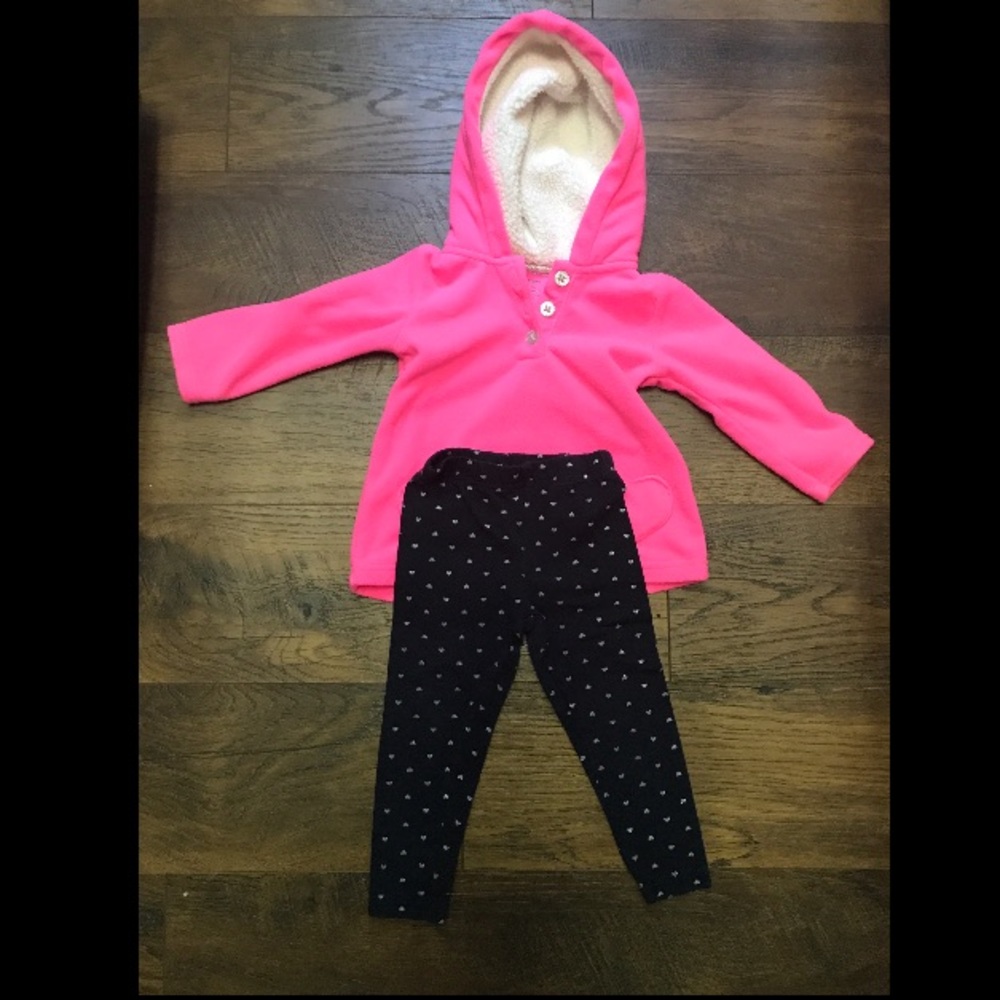 Carter's 12mo hooded outfit