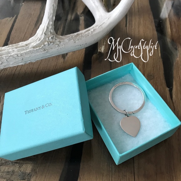 Tiffany & Co. Jewelry - Tiffany & Co Heart Pendent Keyring Sterling Silver
