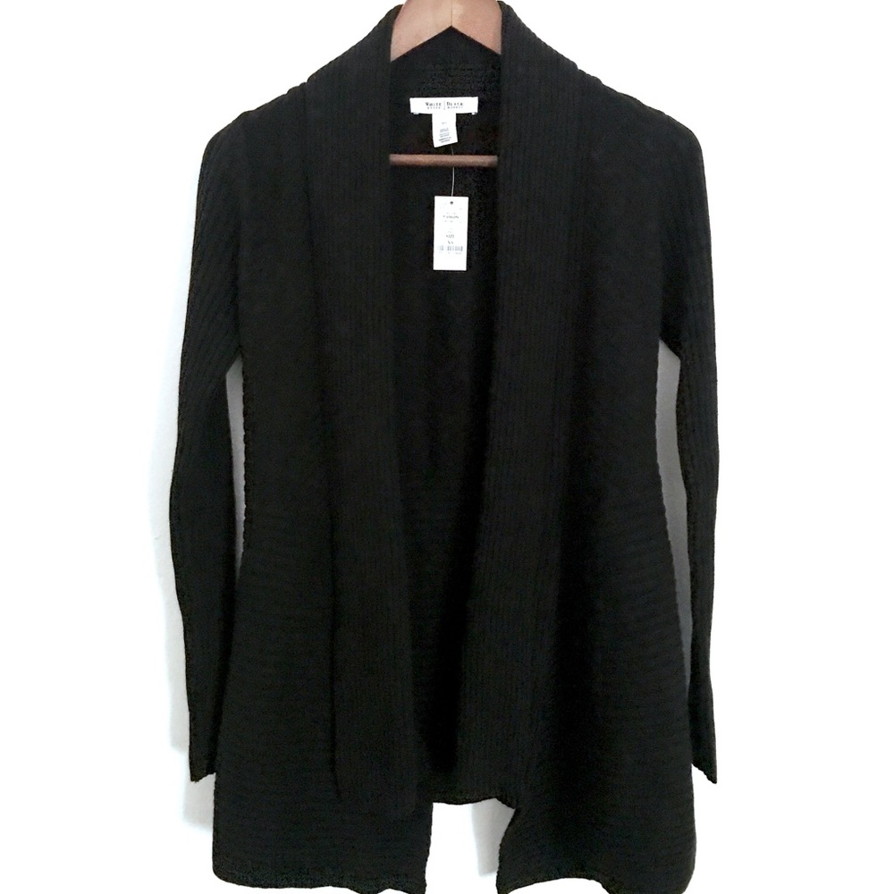 NWT White House Black Market Black Sweater CoverUp