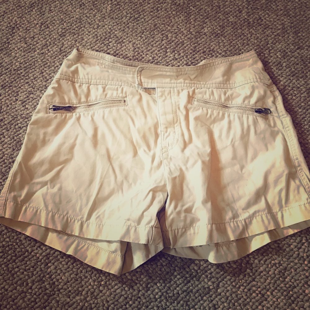 y2k 90s Limited Too vintage khaki zipper shorts