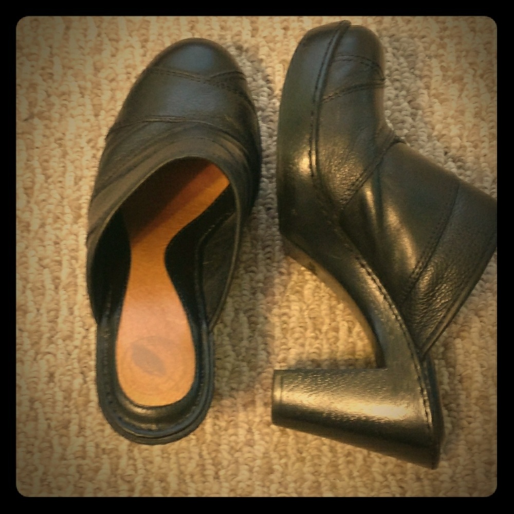 Nurture brand black shoes.