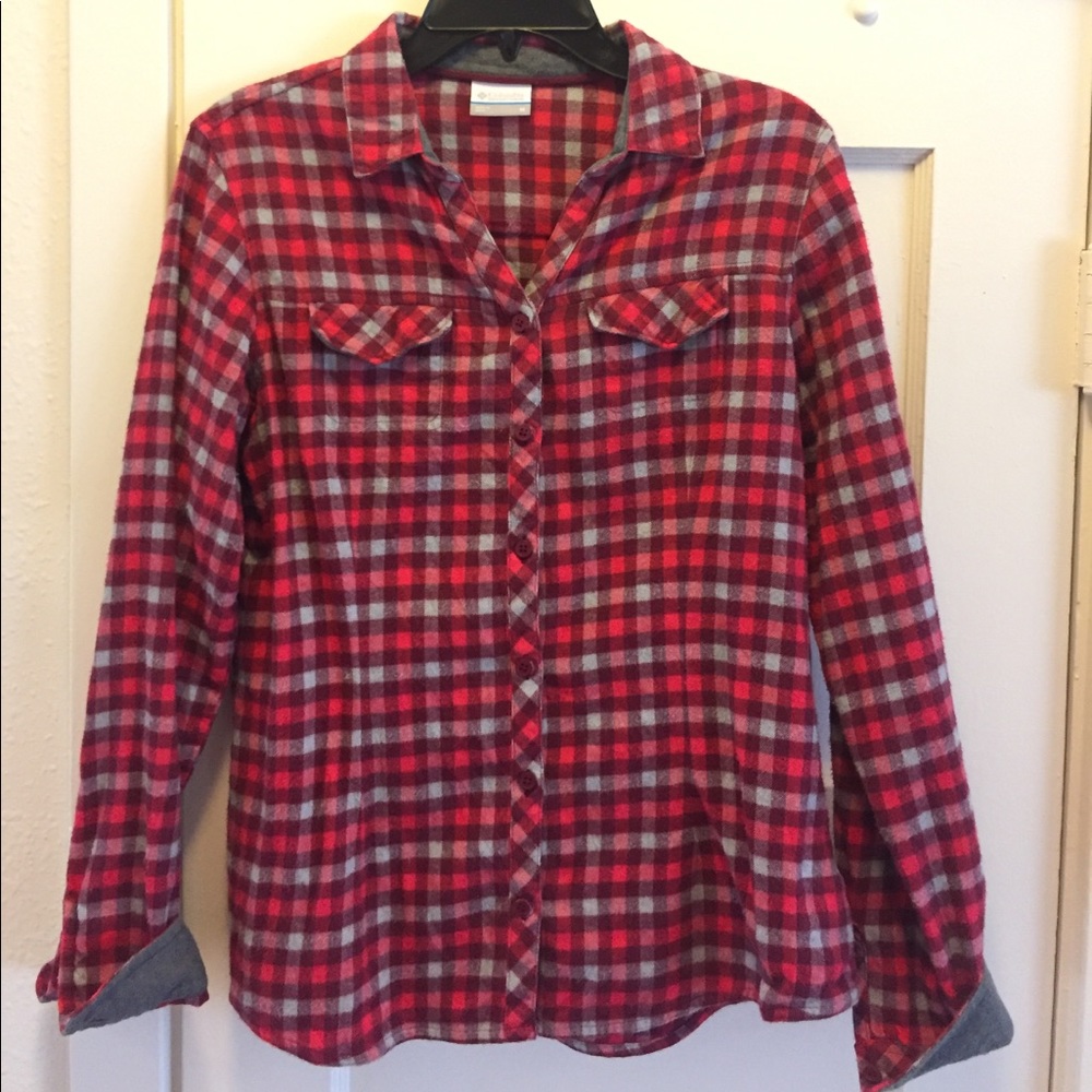 Columbia flannel shirt, 100% cotton, Medium