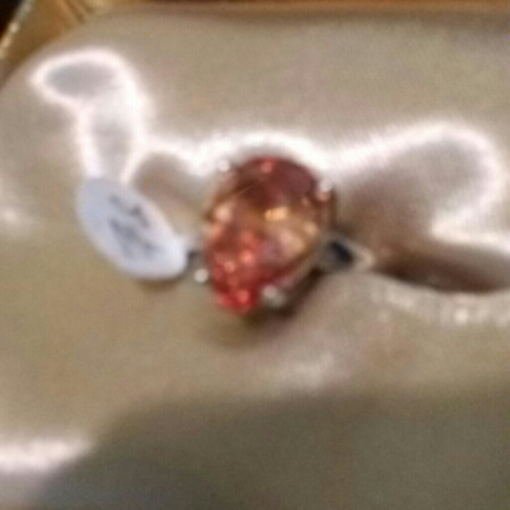 Silver ring/925/ tangerine citrine/