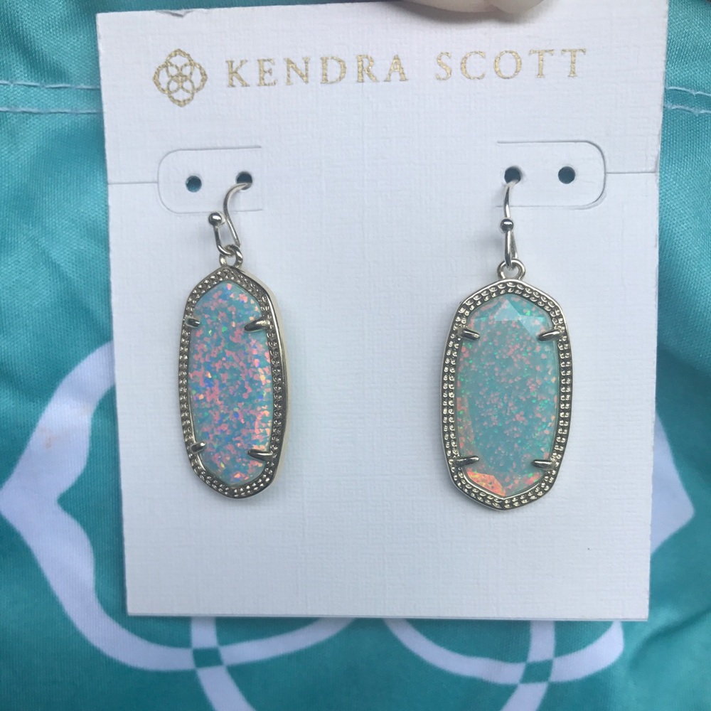 Kendra Scott Blue Kyocera Opal Earrings
