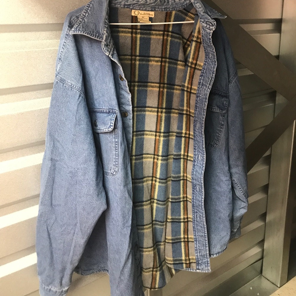 MOVING SALE ||| XL Lined Denim Flannel