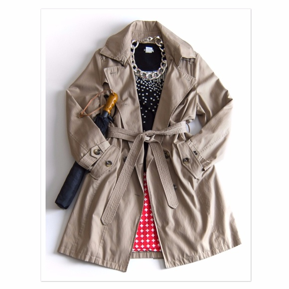 London Fog Jackets & Blazers - London Fog Belted Hooded Trench Coat XL
