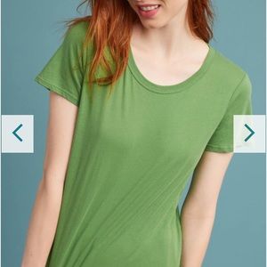 Anthropologie green top