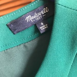 Madewell dress, green, size 4