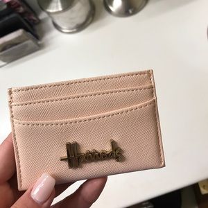 Light pink card and money holder