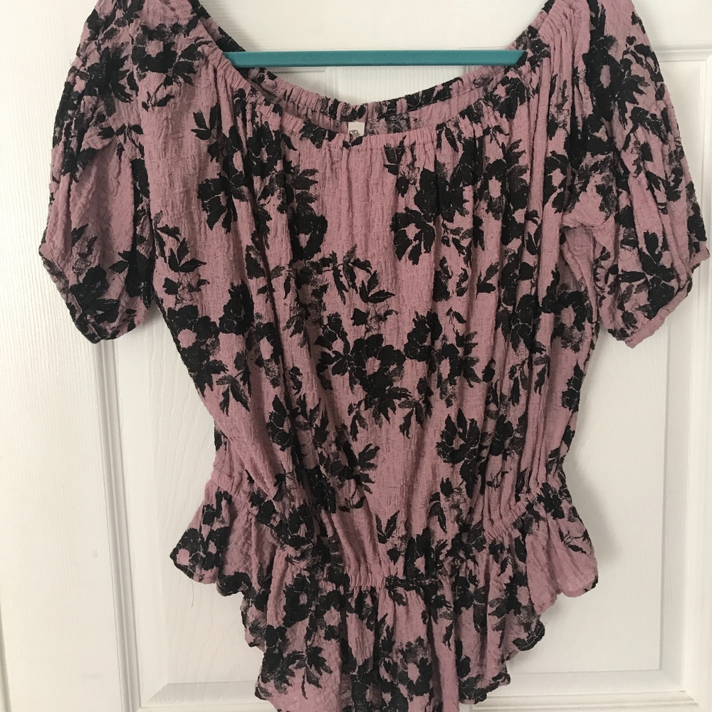 Off the Shoulder Floral Free People Top