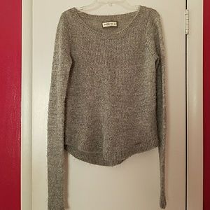 Abercrombie & Fitch Grey Sweater/Silver