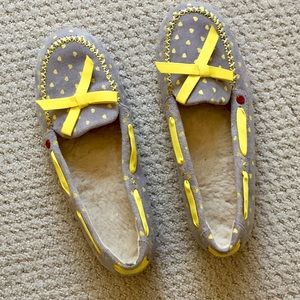 I ❤️ Ugg Size 7 Suede and sheep fur Grey Slippers