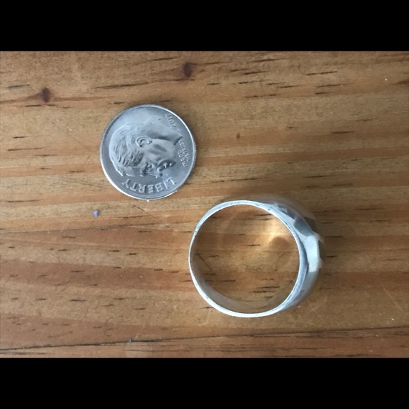 Handmade Sterling Silver 950 Mother of Pearl Ring - Picture 5 of 7