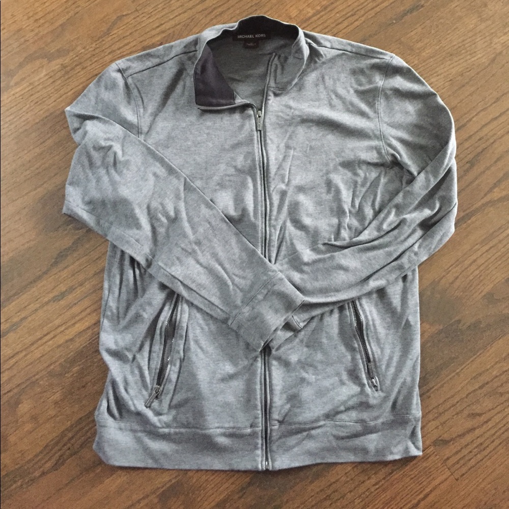 Michael Kors gray zip up