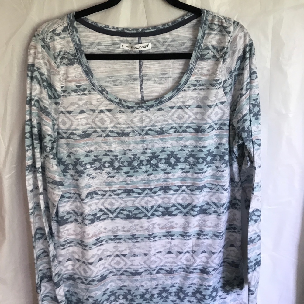 Long sleeve burnout tee